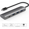 Wavlink Superspeed Usb 3.0 Type C 4-Port Aluminum Hub - (WL-UH3047C1)