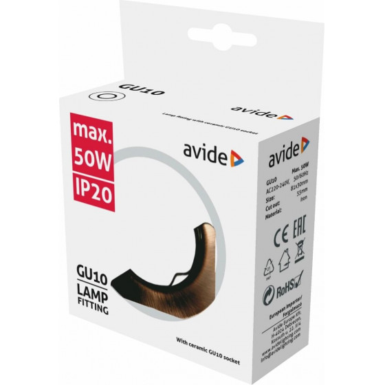 Avide GU10 Frame Cone Copper - (ABGU10F-C-CO)