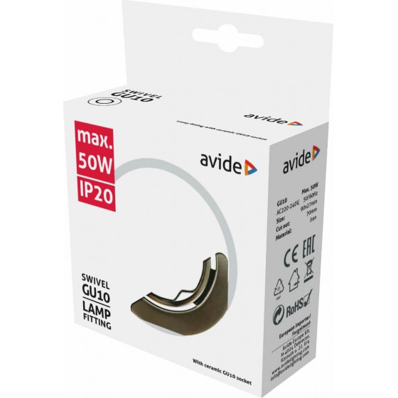 Avide GU10 Frame Round Swivel Copper - (ABGU10F-NS-CO)