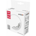 Avide GU10 Frame Round Swivel White - (ABGU10F-NS-W)
