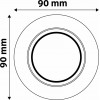 Avide GU10 Frame Round Swivel White - (ABGU10F-NS-W)