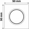 Avide GU10 Frame Square Alu - (ABGU10F-ALU-S)
