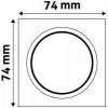 Avide GU10 Frame Square Antracite - (ABGU10F-S-AN)