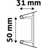 Avide GU10 Frame Square Copper - (ABGU10F-S-CO)