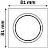 Avide GU10 Frame Square Swivel White - (ABGU10F-SS-W)