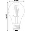 Avide Filament 12W E27 A65 360� 2700K High Lumen - (ABLFG27WW-HL-12W)