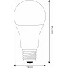 Avide Globe A70 16W E27 3000K High Lumen - (ABG27WW-16W-AP)