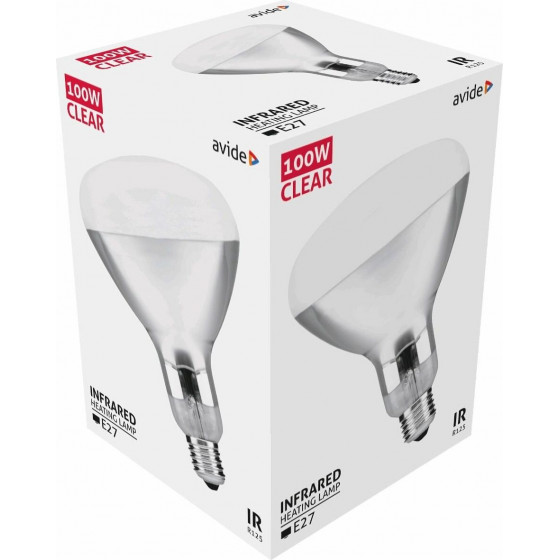 Avide Infra Bulb E27 100W Clear - (ASIR27-100W-C)