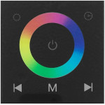 Avide LED Strip 12V 144W RGB Touch Remote and Controller Black - (ABLS12VTPRGB-144W-RFC)