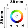 Avide LED Strip 12V 144W RGB Touch Remote and Controller Black - (ABLS12VTPRGB-144W-RFC)