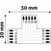 Avide LED Strip 12V RGB+W T Connector - (ABLS12VRGBW-T-CONNECTOR)