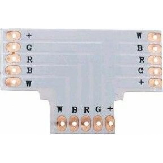 Avide LED Strip 12V RGB+W T Connector - (ABLS12VRGBW-T-CONNECTOR)