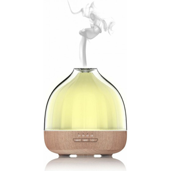 Entac Aromatherapy Humidifier Wood decor RGB Mood Light 400ml 8W - (EHEL-400ML-8W-W)