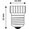 Entac Socket Adapter From E27 To GU10 - (CEN-E27-GU10)