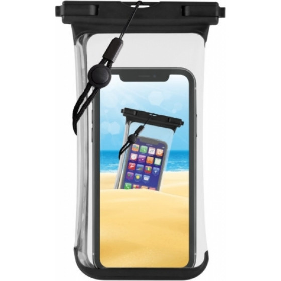 Vivanco Universal Beach Waterproof Case For Smartphones Up To 6.7' Black - (62365)