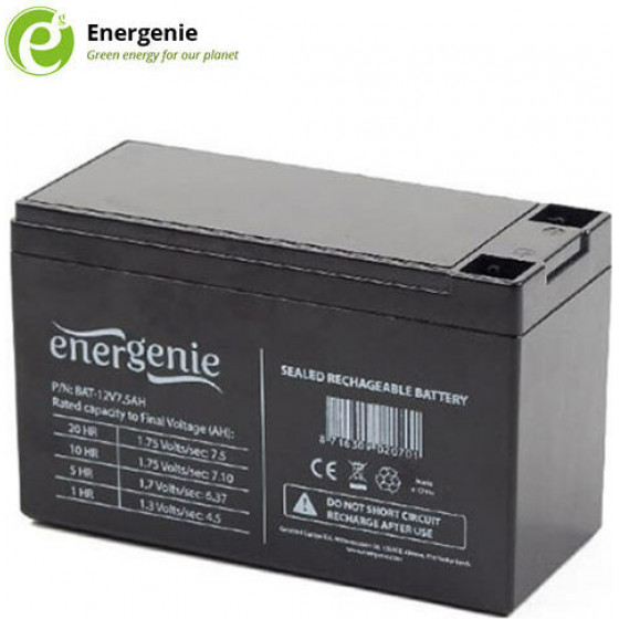Energenie Lead Battery For Ups 12V 7,5AH - (BAT-12V7.5AH)