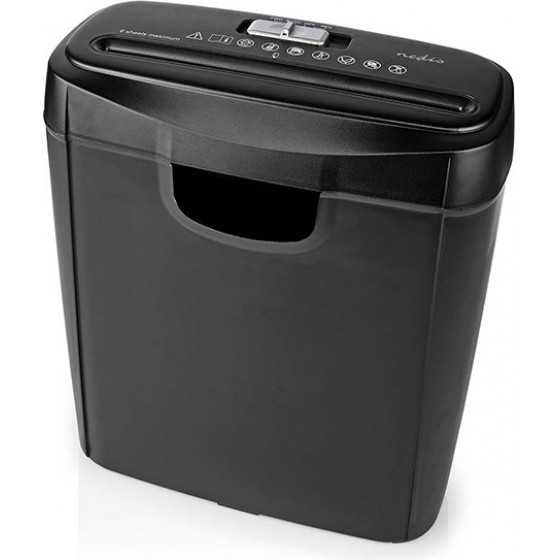 Nedis PASH112BKA4 Paper Shredder 6x A4 Pages 10l 190W BLACK