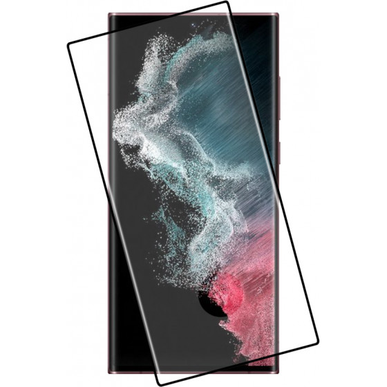 Idol 1991 Tempered Glass Samsung S22 Ultra 5G 6.8'' 9H 0.25mm 3D Edge Glue Semi Curved Finger Unlock Black - (5205308305023)