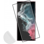 Idol 1991 Tempered Glass Samsung S22 Ultra 5G 6.8'' 9H 0.25mm 3D Full Glue Semi Curved Finger Unlock Black + Squeezy Card - (5205308305054)