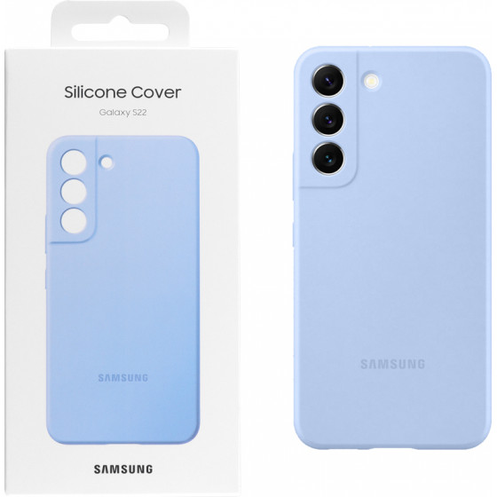 Samsung ���� S22 5G S901 Silicone Cover Light Blue - (EF-PS901TLEGWW)