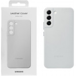 Samsung ���� S22 Plus 5G S901 Leather Cover Light Grey - (EF-VS906LJEGWW)
