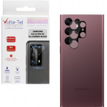 Volte-Tel Tempered Glass Samsung S22 Ultra 5G 6.8'' 9H 0.25mm 3D Curved For Camera Black - (5205308305450)