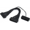 Cablexpert Dual 24-Pin Internal Pc Power Extension Cable 0.3M - (CC-PSU24-01)