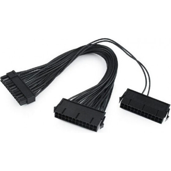 Cablexpert Dual 24-Pin Internal Pc Power Extension Cable 0.3M - (CC-PSU24-01)