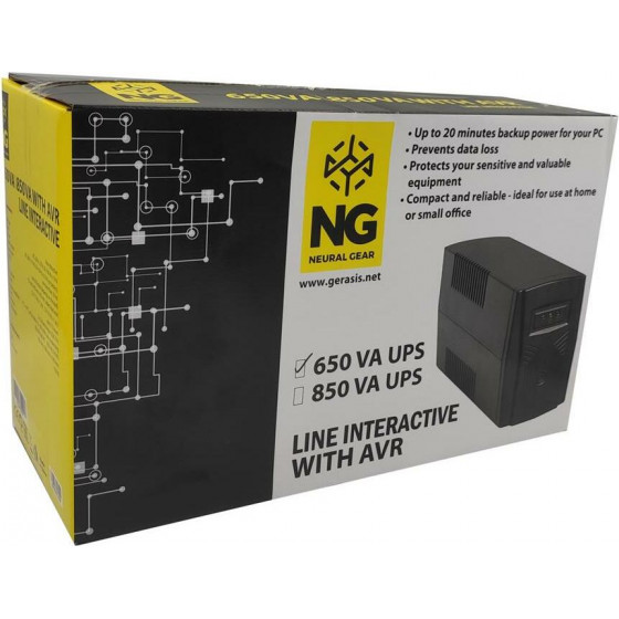 NG Ups 650VA �� AVR, Usb ���� & RJ11-RJ45 - (NG-UPS650-USB)