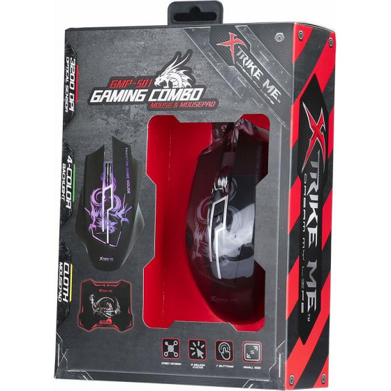 Xtrike Me Set Gaming �������+Mousepad - (GMP-501)