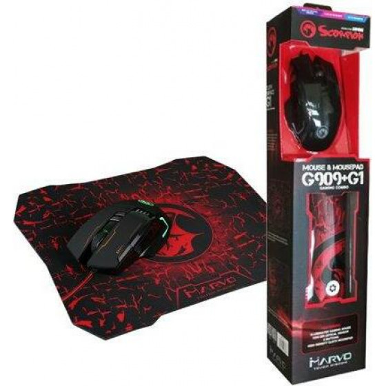 Marvo G909 ��������� Gaming �������+Mousepad - (G909+G1)
