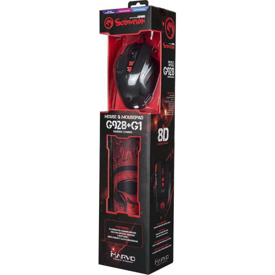 Marvo ��������� Gaming �������+Mousepad - (G928+G1)