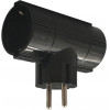 Lamtech Power Socket Splitter With 2 Schuko Outlets Black - (LAM023763)