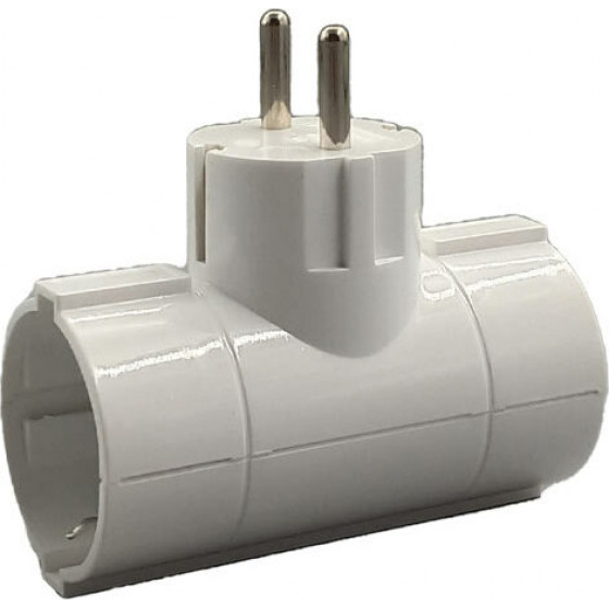 Lamtech Power Socket Splitter With 2 Schuko Outlets White - (LAM023756)