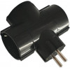 Lamtech Power Socket Splitter With 3 Schuko Outlets Black - (LAM023787)