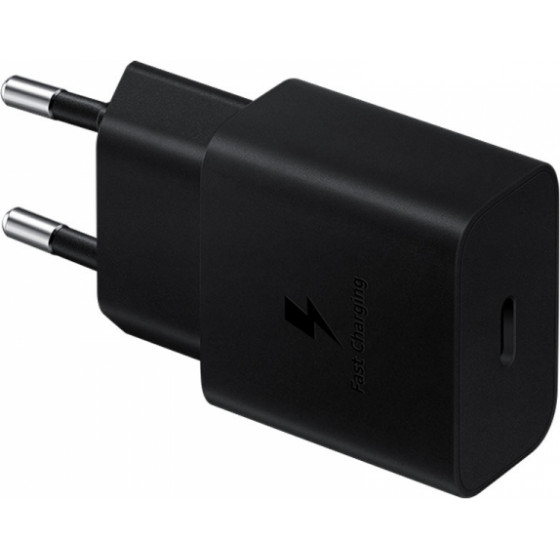 Samsung Fast Travel Charger 15W + Type C Data Cable Black - (EP-T1510XBEGEU)