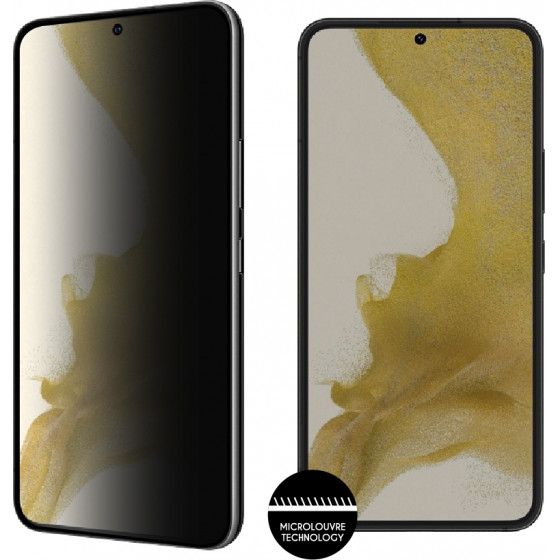 Idol 1991 Tempered Glass Samsung S22 Plus 5G 6.6'' 9H 0.30mm Privacy Antispy Semi Curved Full Glue Black - (5205308304620)