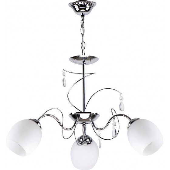 Homelighting KQ 2221/3 FERROW PENDANT CHROME-OPAL GLASS �3 - (77-8083)