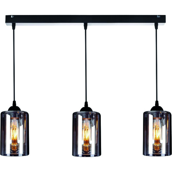Homelighting KQ 8877-3 SMOG PENDANT SMOKED GLASSES - (77-8201)