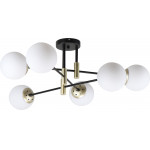 Homelighting KQ S0982-6 CROSS BLACK AND GOLD CEILING - (77-8180)