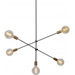 Homelighting SE 136-5 CODY PENDANT BLACK & BRUSHED BRASS �4 - (77-3535)