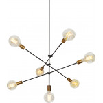 Homelighting SE 136-7 CODY PENDANT BLACK & BRUSHED BRASS �4 - (77-3534)