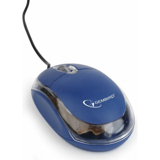 Gembird ������� Usb Laser Transparent Blue - (MUS-U-01-BT)
