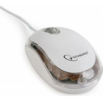 Gembird ������� Usb Laser Transparent White - (MUS-U-01-WT)