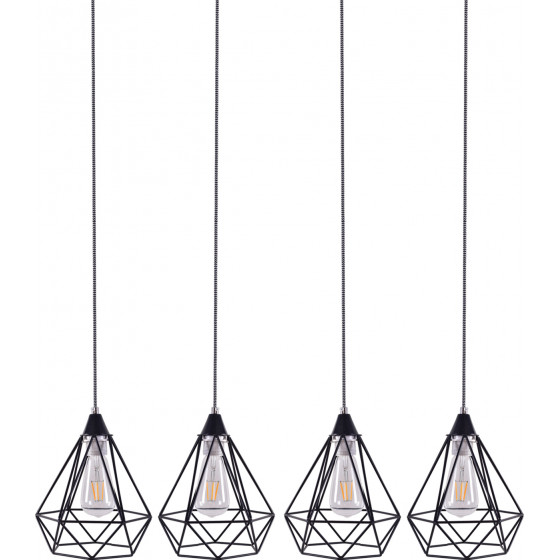 Homelighting SE148-19-4 MILA PENDANT LAMP BLACK METAL+ - (77-4348)