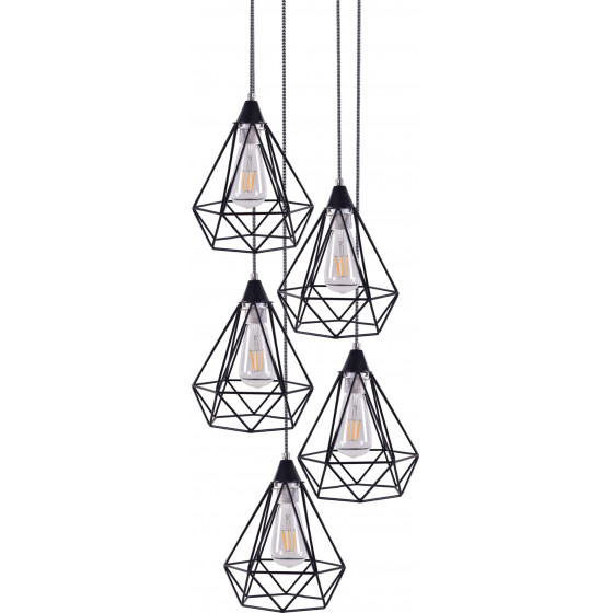 Homelighting SE148-19-5 MILA PENDANT LAMP BLACK METAL+ - (77-4349)