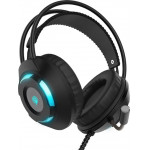 Celebrat Gaming Headset e-Sports GM-1, LED, 3.5mm, 50mm, ����� - (GM-1-BK)