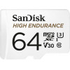 SanDisk(R) High Endurance microSD 64GB Card - (SDSQQNR-064G-GN6IA)
