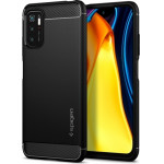 Spigen Rugged Armor Xiaomi Redmi Note 10 5G / Poco M3 Pro Black Backcover - (ACS03367)