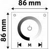 Avide LED Strip 12V 96W Dimmer Recessed Touch Remote and Control - (ABLS12VTPRDIMM-96W-RFC)
